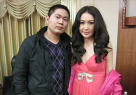 广州AB与明星合影